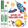 Crayola Broad Line Markers – Black (12ct), Markers for Kids, Bulk School Supplies for Teachers, Nontoxic, Marker Refill with Reusable Box(Green)