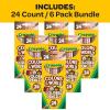 Crayola Bulk Crayon Set, Colors of The World, Multicultural Crayons, School Supplies, 6 Sets of 24 Colors(1 Count (Pack of 1))