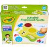 Crayola Butterfly Fingerpaint Pallette (3ct), Washable & Spillproof Fingerpaint for Toddlers, Less Mess Paint, Toddler Gift, Ages 2+