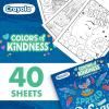 Crayola Colors of Kindness Adult Coloring Book (40pgs), Adult Coloring Pages, Stress Relief Activity, Gift for Teens & Adults, 9+(Colors of Kindness)