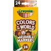 Crayola Colors of the World Markers 24 Count(24 Count (Pack of 2))
