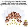 Crayola Colors of the World Skin Tone Colored Pencils Classpack (240ct), Bulk Colored Pencils for Classrooms, Teacher Supplies, Gifts