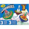 Crayola Colourwhirls (3ct), Spin Art Toy, Battling Spinning Top Toy for Kids, 1 Launcher, Arts & Crafts Kit, Gift for Boys & Girls, Ages 6, 7, 8(Multpack)