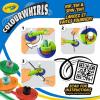 Crayola Colourwhirls (3ct), Spin Art Toy, Battling Spinning Top Toy for Kids, 1 Launcher, Arts & Crafts Kit, Gift for Boys & Girls, Ages 6, 7, 8(Multpack)