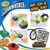 Crayola Colourwhirls (3ct), Spin Art Toy, Battling Spinning Top Toy for Kids, 1 Launcher, Arts & Crafts Kit, Gift for Boys & Girls, Ages 6, 7, 8(Single)