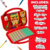 Crayola Create ‘N Carry Travel Art Set for Kids (75pcs), 2-in-1 Lap Desk & Carrying Case, Holiday for Kids, Art Supplies Kit for Crafting, Drawing & Coloring(Case 85 Piece)