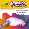 Crayola Erasable Colored Pencils (24ct), Kids Coloring Pencils for Coloring Books, Assorted Colors, Arts & Crafts Supplies, Gifts, Ages 6, 7, 8