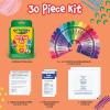 Crayola First Aid Kit, 30 Pieces | First Aid Kit for Kids & Adults, Travel-Friendly Compact for Home, Car, Camping, and Traveling