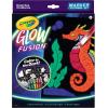 Crayola Glow Fusion, Glow in The Dark Coloring Set with Markers, Alien & Monster Coloring Pages, Gift for Kids(Deep Sea Creatures)