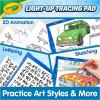 Crayola Light Up Tracing Pad – Blue, Drawing & Tracing Projector for Kids, Holiday & Christmas Gifts for Girls & Boys, Sketching Light Box Table, Toys for Kids, Ages 6+(Blue)