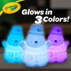 Crayola Light-Ups – Santa, Light Up Santa Toy, Reusable Holiday Craft, Glow in The Dark, Indoor Holiday Decoration Craft, Gift for Kids(Santa/Snowman)