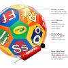 Crayola Official Soccer Ball – Unisex Kids – Multiplication Size 3(Alphabet)