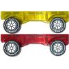 Crayola PIP-Mobiles Rolling Chassis Accessory for Magnetic Building Tiles – Add Wheels to Crayola PIP-Tile Sets – STEM Learning Toy for Kids Ages 3+ – Creative Educational Travel Toy – 2-Pack (Bold)