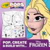 Crayola POPS 3D Frozen Activity Set, Kids Coloring Set & Craft Kit, Includes Stickers & Markers, Frozen Gift for Girls & Boys, 5+