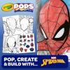 Crayola POPs 3D Kids Art Set, Spiderman Coloring Book Alternative, Gift for Boys & Girls, Ages 5+(Spiderman)