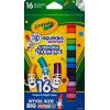 Crayola Pip Squeaks Skinnies Washable Marker Set (16ct), Mini Markers for Toddlers, Thin Coloring Markers for Kids, Toddler Arts & Craft Supplies(1 Count (Pack of 2))