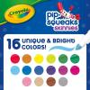 Crayola Pip Squeaks Skinnies Washable Marker Set (16ct), Mini Markers for Toddlers, Thin Coloring Markers for Kids, Toddler Arts & Craft Supplies(16 Count (Pack of 1))