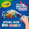 Crayola Pip Squeaks Skinnies Washable Marker Set (16ct), Mini Markers for Toddlers, Thin Coloring Markers for Kids, Toddler Arts & Craft Supplies(16 Count (Pack of 1))