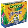 Crayola Pip-Squeaks Skinnies Washable Markers (64ct), Mini Markers for Kids, Coloring Markers, Craft Supplies, Kids Holiday Gift, 3+(64 Count (Pack of 1))
