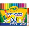 Crayola Pip-Squeaks Skinnies Washable Markers (64ct), Mini Markers for Kids, Coloring Markers, Craft Supplies, Kids Holiday Gift, 3+(64 Count (Pack of 1))