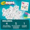 Crayola Pops Inflatable Characters, Coloring Set for Kids, Gift for Boys & Girls, Ages 5, 6, 7, 8