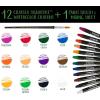 Crayola Signature Premium Watercolor Crayon Sticks & Paintbrush, 12 Count, Gift(1 Count (Pack of 1))