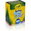 Crayola Super Tips Marker Set (100ct), Fine Point Washable Markers, Drawing Markers for Kids & Adults, Create Thick & Thin Lines, Art Supplies, Ages 3+(100 Count (Pack of 1))