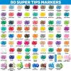 Crayola Supertips Washable Markers (80ct), Bulk Teacher Supplies for Classrooms, Kids Markers for Back to School, Ages 3+ [Amazon Exclusive](1 Count (Pack of 1))