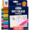 Crayola Take Note Dry Erase Markers for School (12ct) Teacher Supplies, Chisel Tip Whiteboard Markers, Essential Classroom Must Haves, Low Odor(Highlighters)