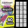 Crayola Tropical Garden Adult Coloring Book (40pgs), Adult Coloring Pages, Stress Relief Activity, Gift for Teens & Adults, 9+(Wildflowers)