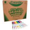 Crayola Ultra Clean Washable Markers Classpack (200ct), 10 Assorted Colors, Bulk Markers for Preschool, Kindergarten, Elementary Classrooms, Ages 3, 4, 5(Fine Line)