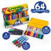 Crayola Washable Broad Line Marker Variety Set (64ct), Christmas Gifts for Grandkids, Toddlers & Kids, Ultra-Clean, Window, & Gel FX Markers for Kids, 3+