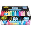 Crayola Washable Outdoor Sidewalk Chalk Collection (130ct), Bulk Anti-Roll Chalk Sticks for Kids, Outdoor Toys & Activities for Kids, Gifts, Ages 4, 5, 6(Bold & Bright)