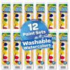 Crayola Washable Watercolor Paint Sets for Kids (12ct), Bulk Classroom Art Supplies for Preschool & Kindergarten, Classroom Learning Activities for Toddlers(Watercolors)