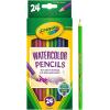 Crayola Watercolor Colored Pencils (24ct), Watercolor Paint Alternative, Watercolor Pencil Set for Kids, Art Supplies, Gift for Kids, 3+(1 Count (Pack of 1))