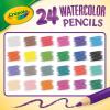 Crayola Watercolor Colored Pencils (24ct), Watercolor Paint Alternative, Watercolor Pencil Set for Kids, Art Supplies, Gift for Kids, 3+(1 Count (Pack of 1))