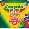 CreateOn Crayola PaintOn Holiday Magnetic Tiles, Magnetic Kids’ Building Toys, STEM Learning Travel Toys for Boys and Girls, 18-Piece Set(Holiday Paint On)