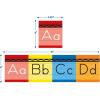 Eureka 847818 Crayola Crayons Mini Alphabet Bulletin Board Set for Teachers and Classrooms, Multicolor, 31pcs