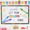 Eureka 847818 Crayola Crayons Mini Alphabet Bulletin Board Set for Teachers and Classrooms, Multicolor, 31pcs
