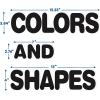 Eureka Colors & Shapes Bulletin Board Set, 28 Pieces (EU-847813)(OSFA)