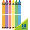 Eureka Crayola Crayons Door, Window, and Bulletin Board Go-Around Classroom Decorations for Teachers, 12 Pieces