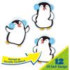 Eureka Crayola Crayons Paper Cut-Out Classroom Decorations for Teachers, 36 Pieces(Penguins)