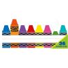 Eureka Crayola Crayons Tented Nameplates for Student Desks, 9.5″ x 6.5″, 36 Pieces