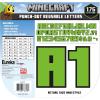 Eureka Crayola Letter, Number, Punctuation Mark, and Symbol Classroom Decorations for Teachers, 4″ H, 178 Pieces, Red(Minecraft)