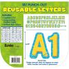 Eureka Crayola Letter, Number, Punctuation Mark, and Symbol Classroom Decorations for Teachers, 4″ H, 178 Pieces, Red(Seas the Day)