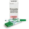 Crayola 12 Count Washable Bulk Markers, Green(Green)