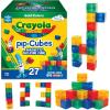 Crayola Bold Magnetic PIP Cubes, Mini Magnetic Blocks Playset, STEM & Montessori Building & Educational Toys for Kids, Travel Toys for Boys and Girls Ages 3+, 27-Piece Set