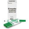 Crayola Broad Line Markers – Black (12ct), Markers for Kids, Bulk School Supplies for Teachers, Nontoxic, Marker Refill with Reusable Box(Green)