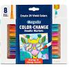 Crayola Color Changing Markers (8ct), No Bleed Markers for Adult Coloring, Dual Sided Marker Set, Cool Art Supplies, Gift for Teens(Color Change)