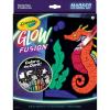 Crayola Glow Fusion, Glow in The Dark Coloring Set with Markers, Alien & Monster Coloring Pages, Gift for Kids(Deep Sea Creatures)